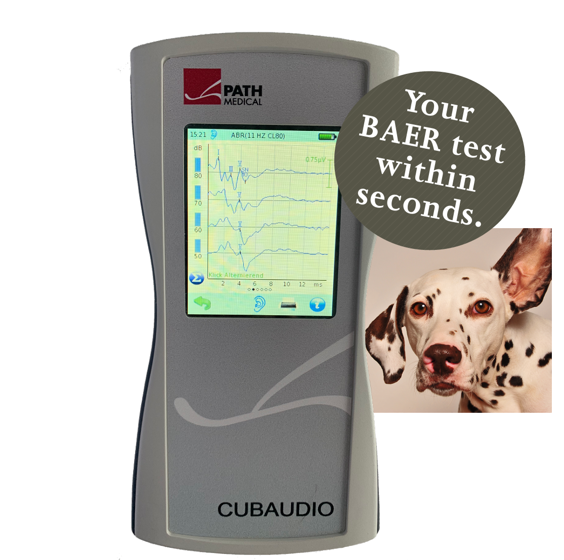 CUBAUDIO device screen.